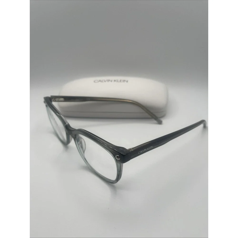 Calvin Klein CK5972 424 Striped Gray Aqua Eyeglasses Frames 52-18 140mm w/case